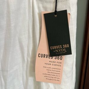 NYDJ White Linen Trousers - Women's 14 NWT
